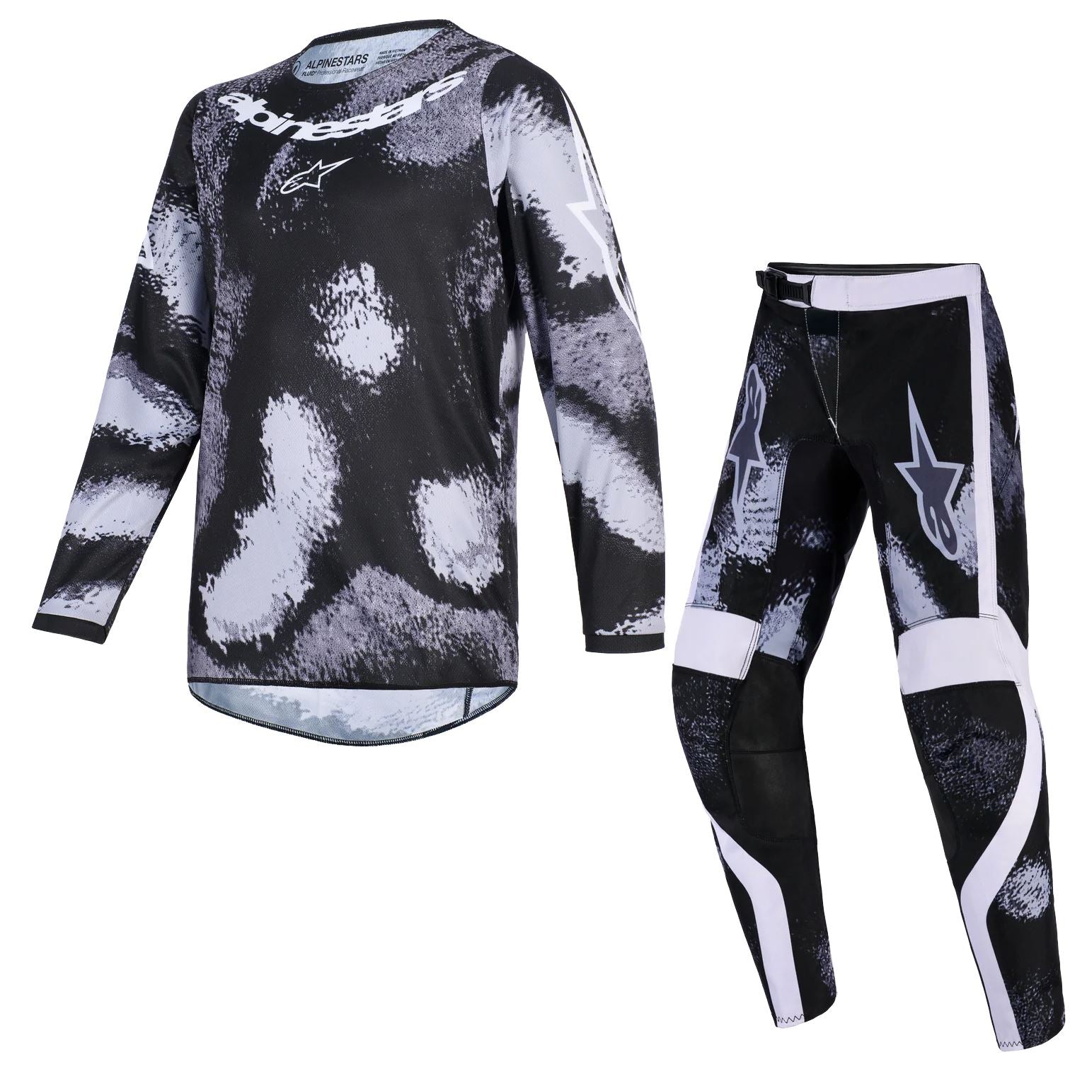 Alpinestars 2026 Youth Fluid Lahnd Motocross Combo Kit Iron Camo